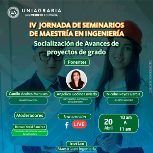 IV Jornada se seminarios de Maestría en Ingeniería