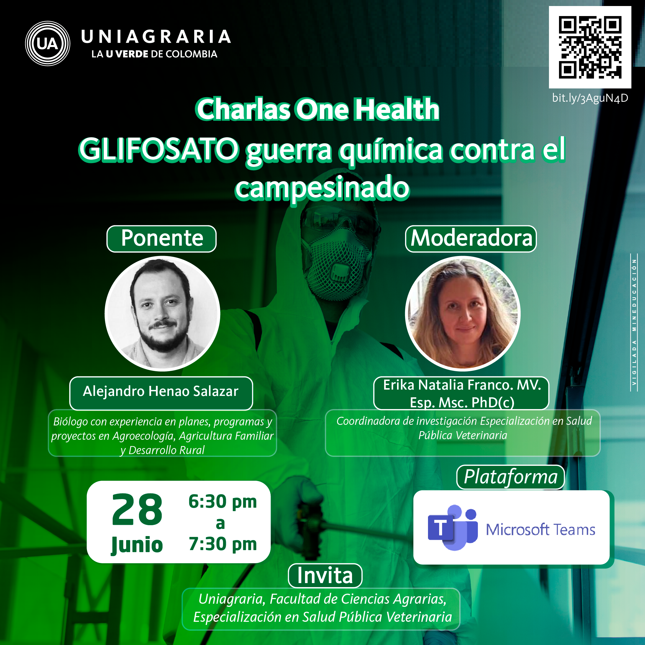 Charlas One Health: Glifosato guerra química contra el campesinado