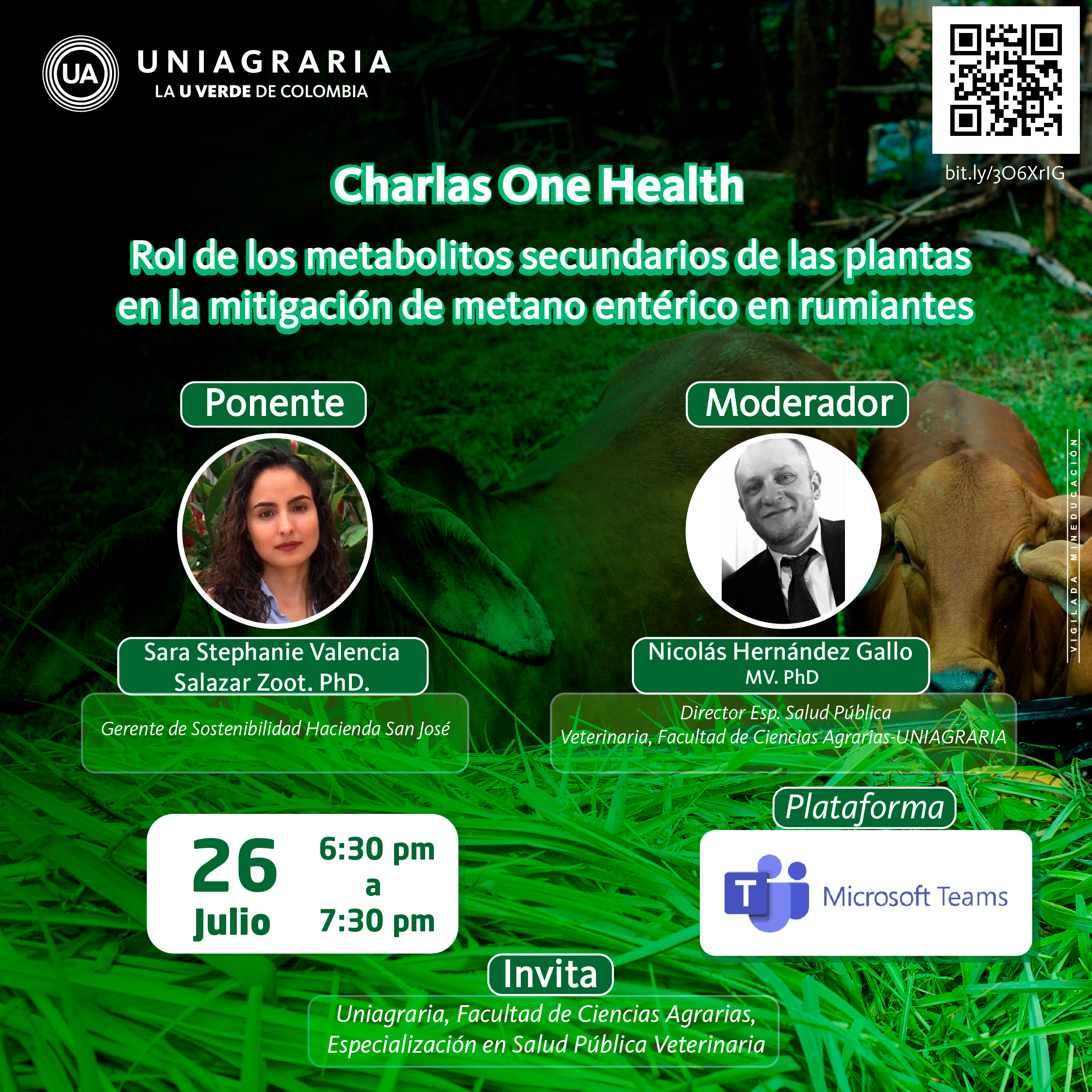 Charlas One Health: Mitigación de metano entérico en rumiantes