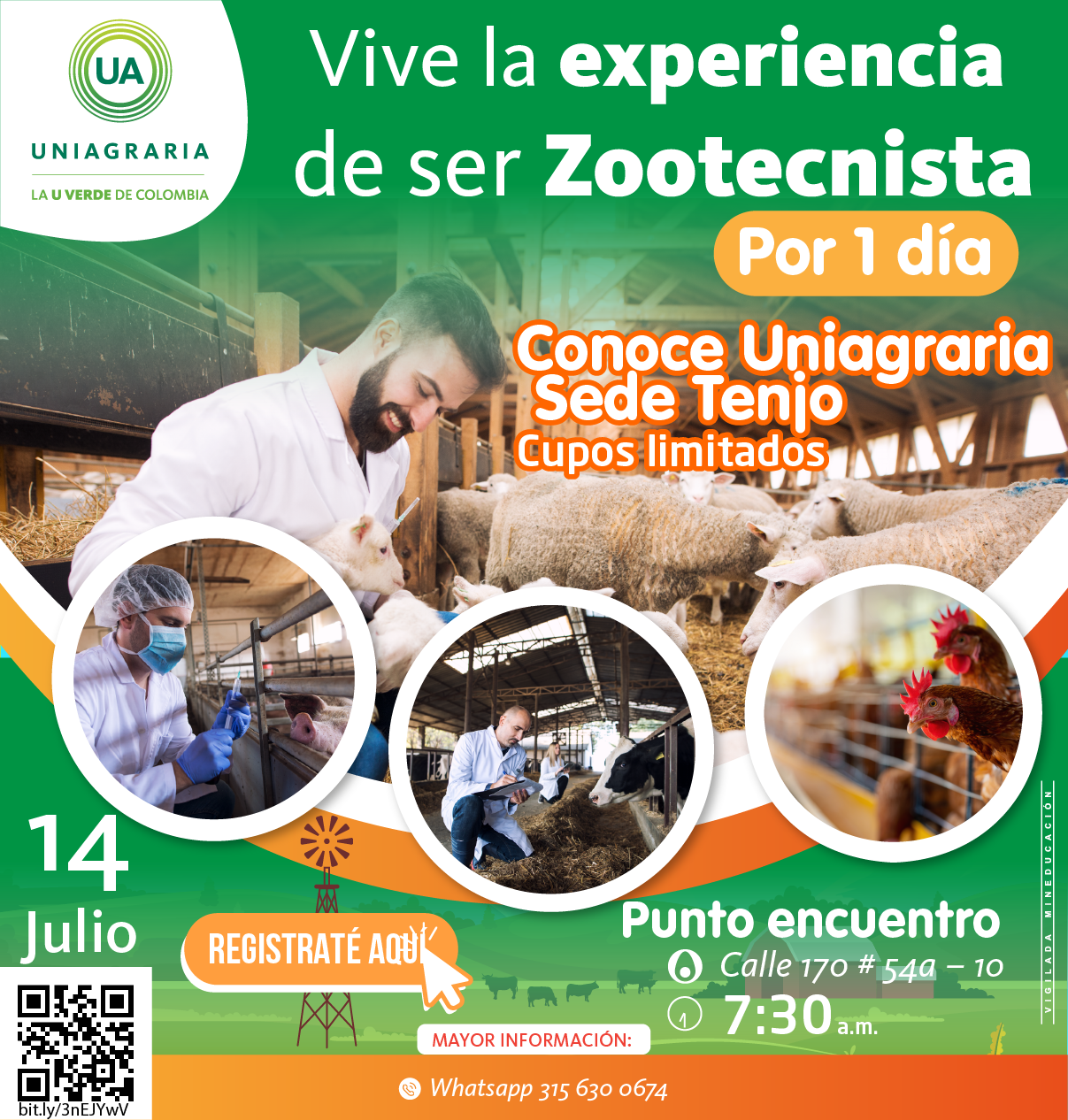 Vive la experiencia de ser profesional por un día – Zootecnista