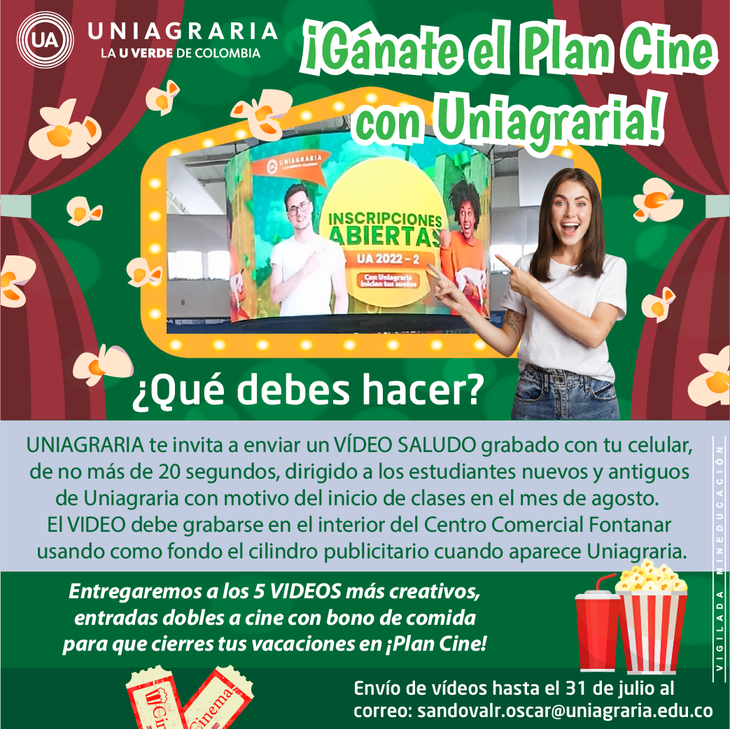 Gánate el Plan cine con Uniagraria