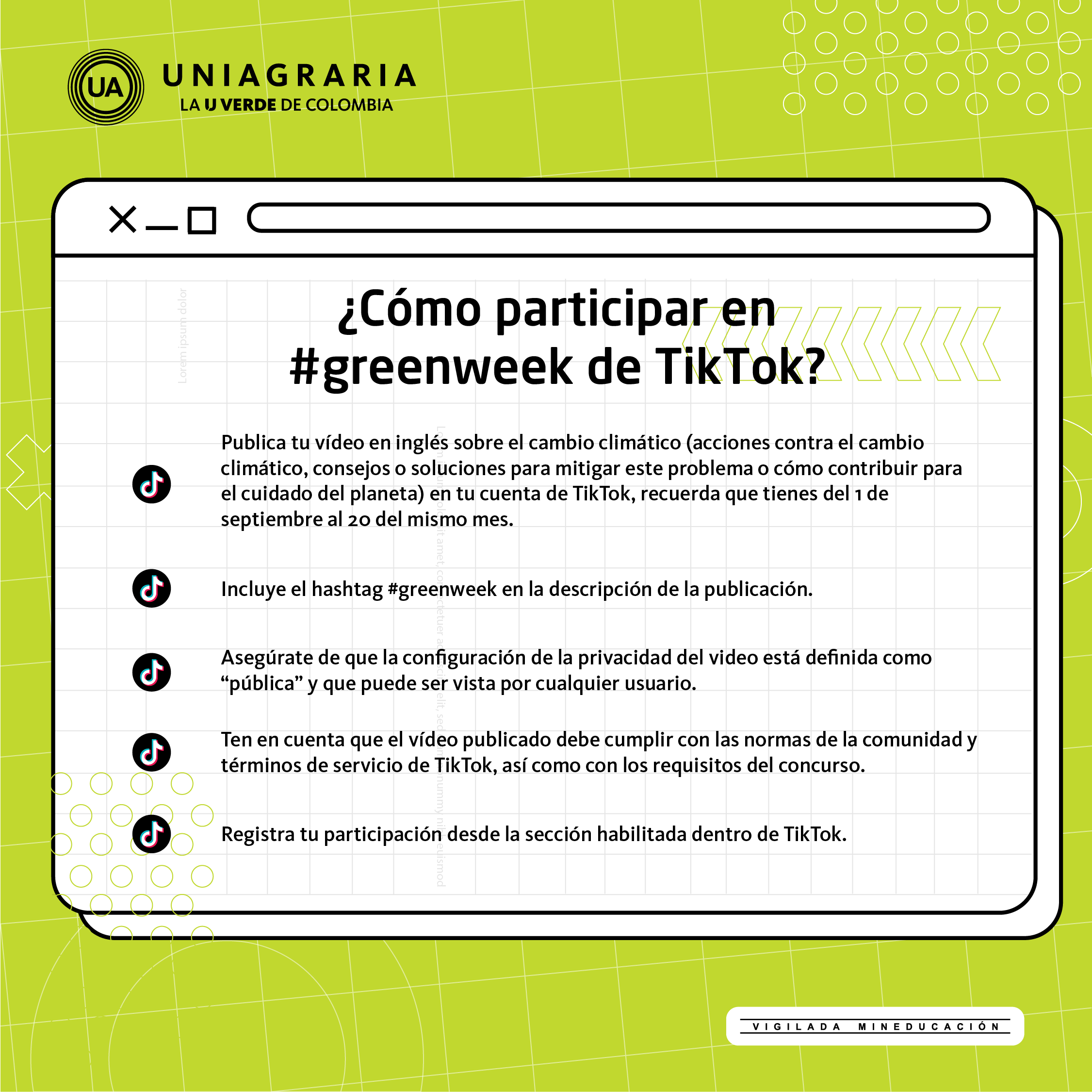 Creando conciencia #greenweek