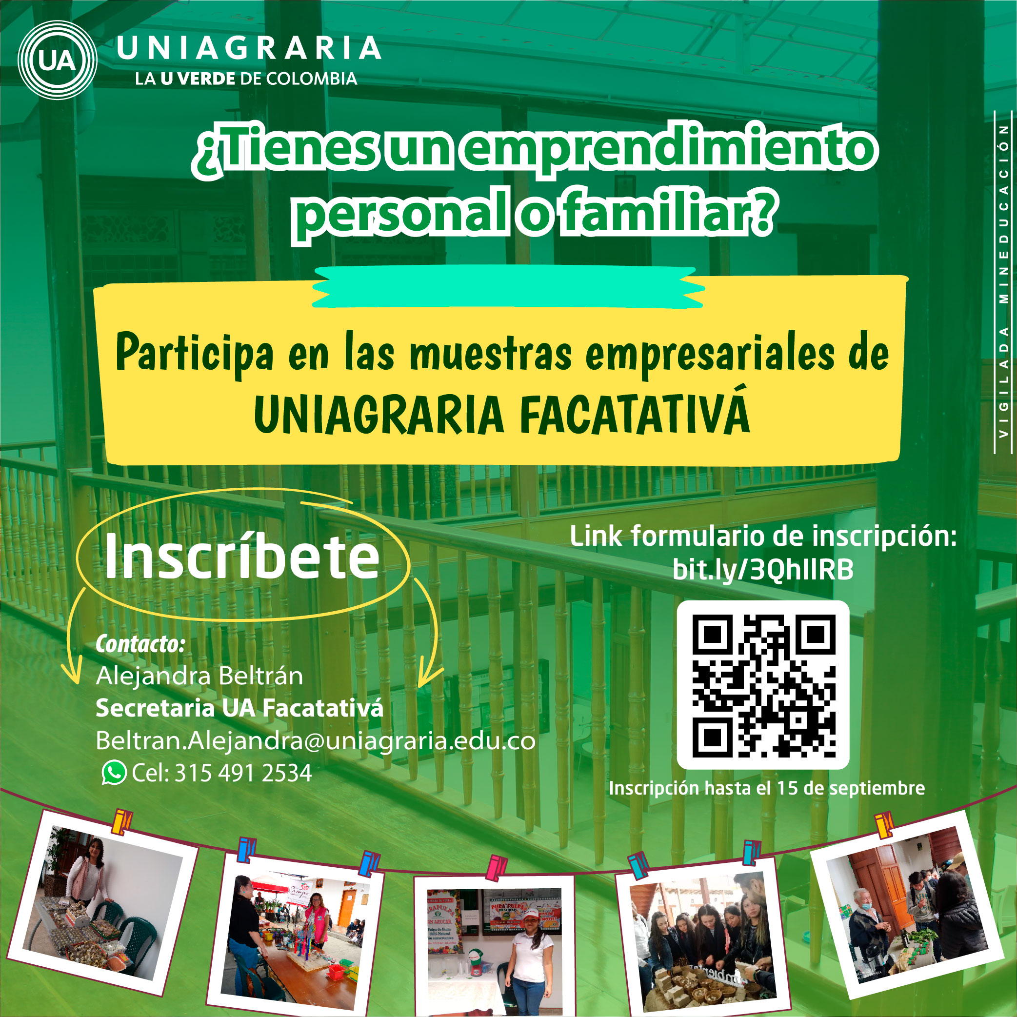 ¡Participa! Muestras empresariales en Uniagraria Facatativá