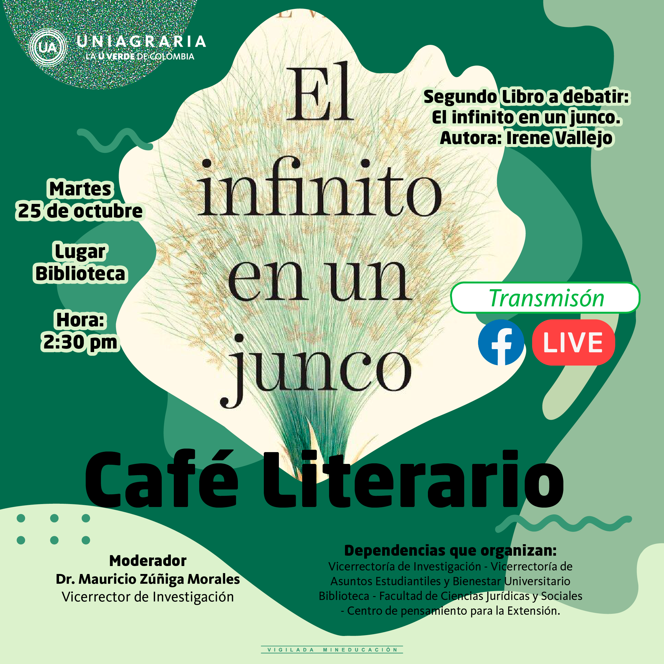 Café literario: El infinito en un junco