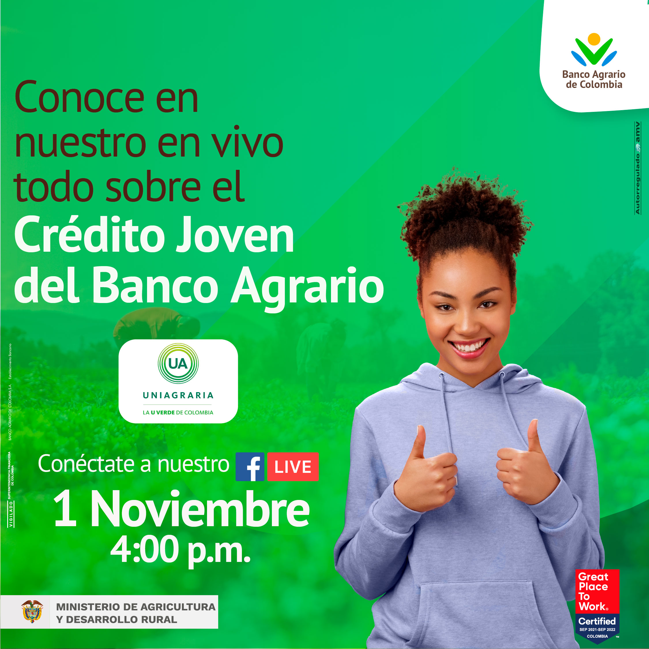 Crédito joven del Banco Agrario: Conoce todo en nuestro en vivo