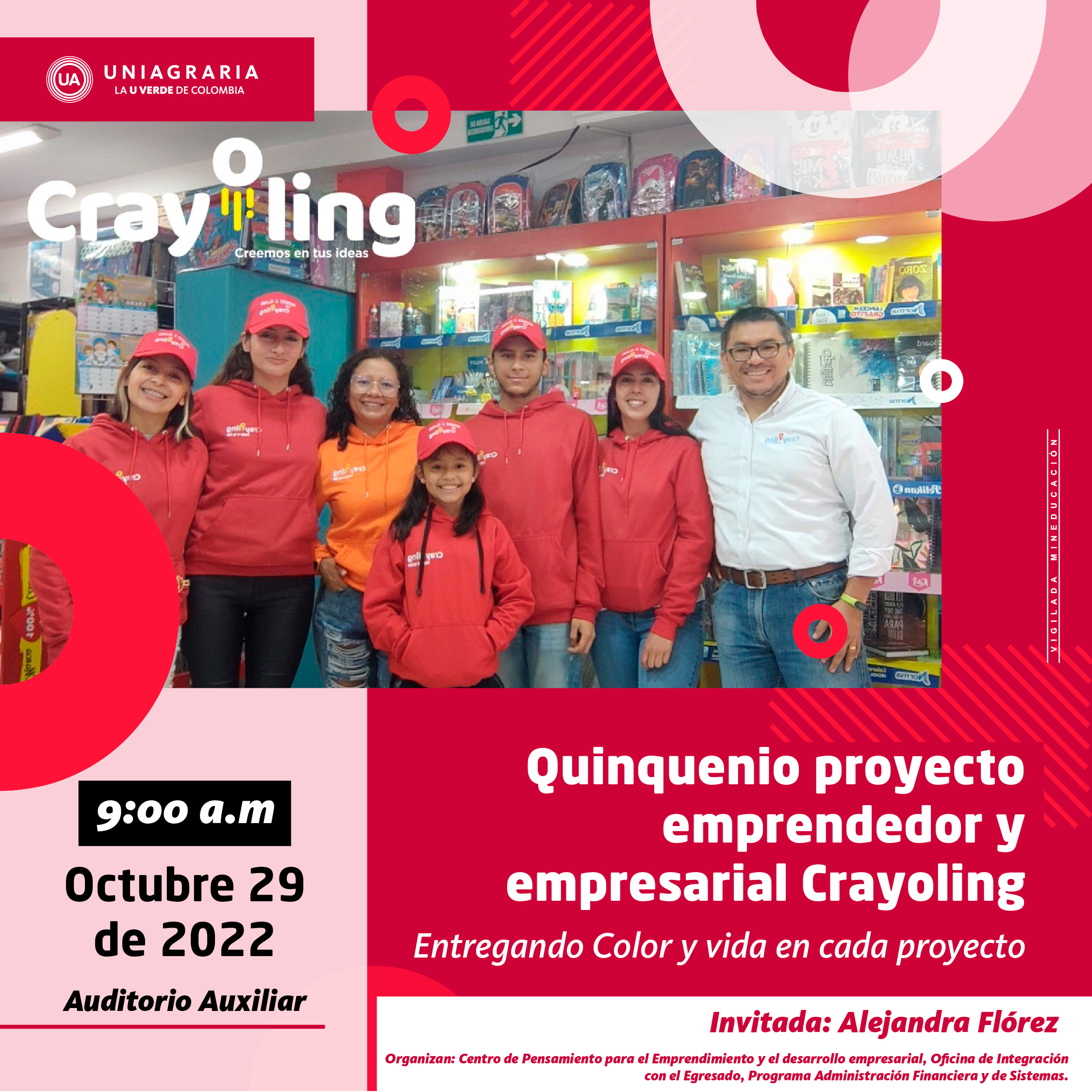 Quinquenio proyecto emprendedor y empresarial Crayoling