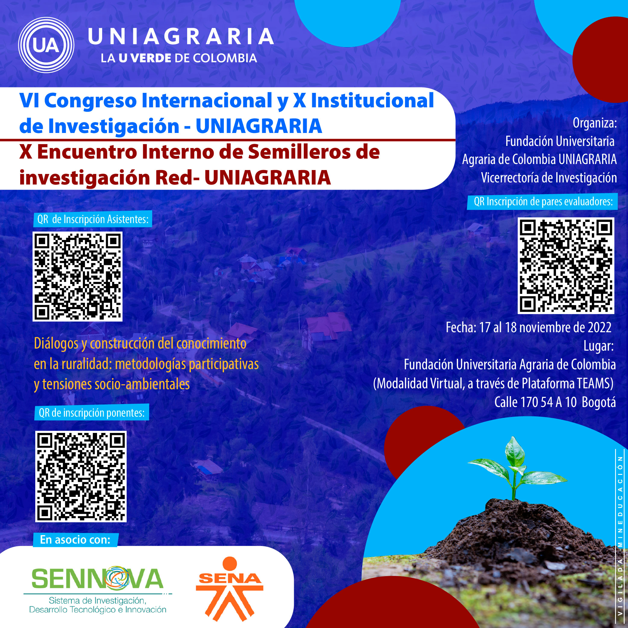 VI Congreso Internacional y X Institucional de investigación – UNIAGRARIA