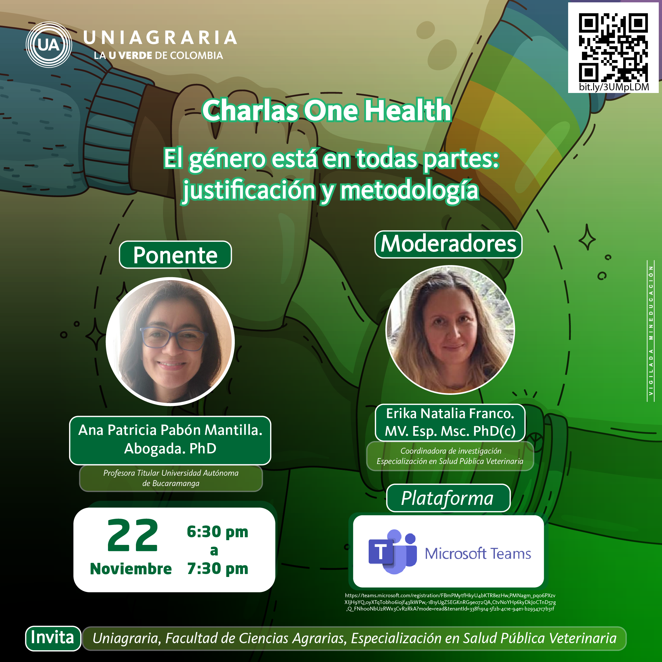 Charlas One Health: El genero esta en todas partes – justificación y metodología