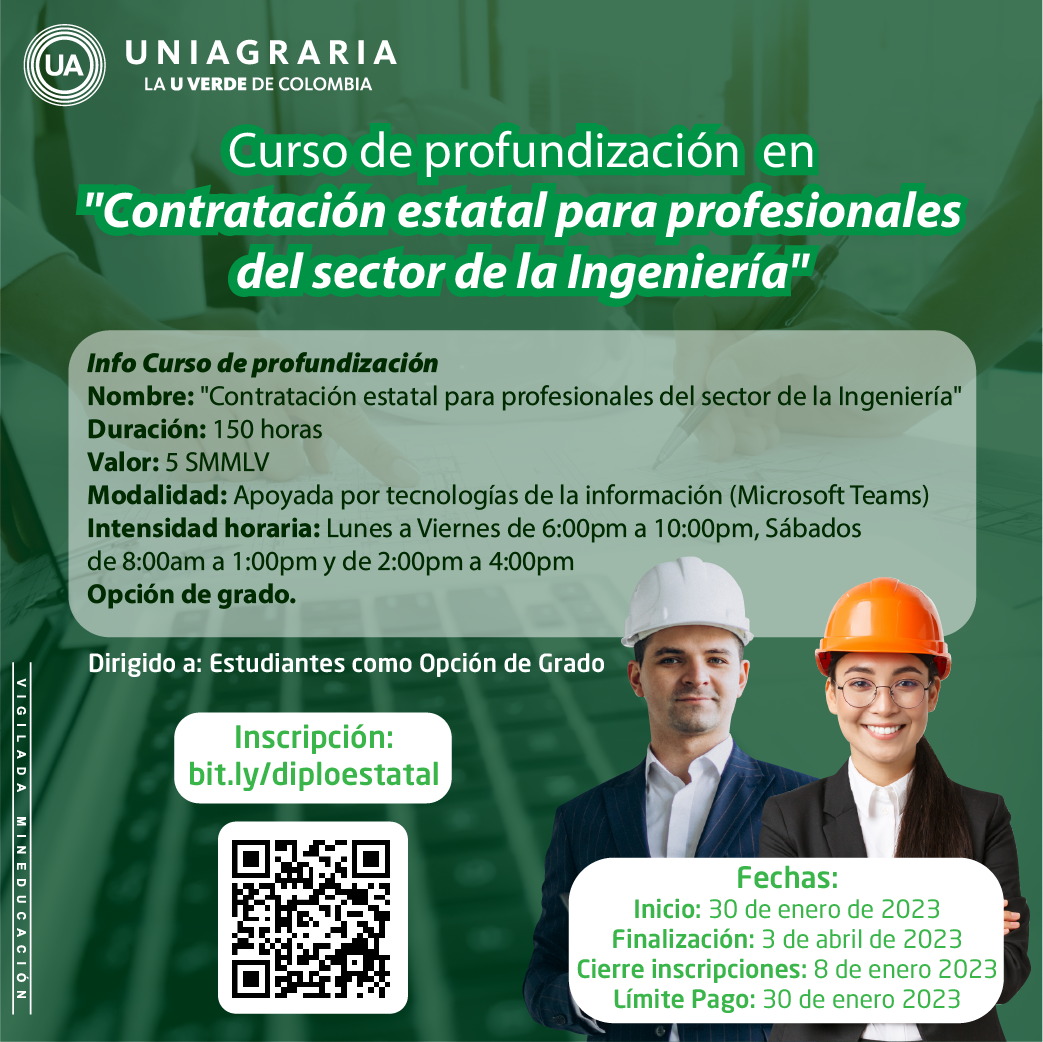 Curso de profundización en contratación estatal para profesionales del sector de la Ingeniería