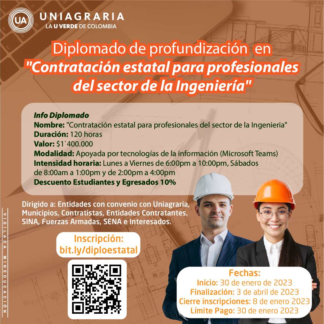 Diplomado de profundización en contratación estatal para profesionales del sector de la Ingeniería