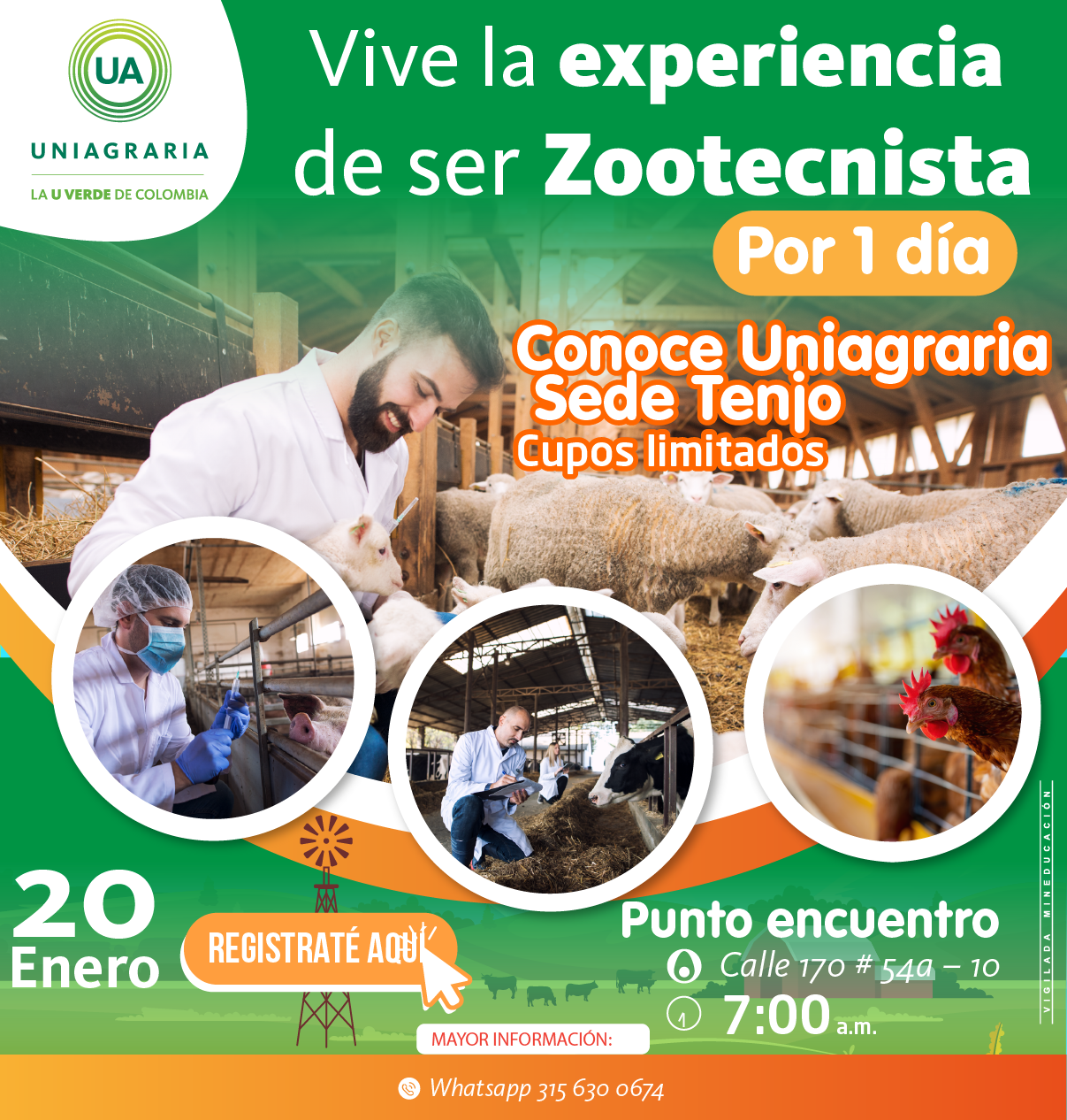 Vive la experiencia de ser Zootecnista