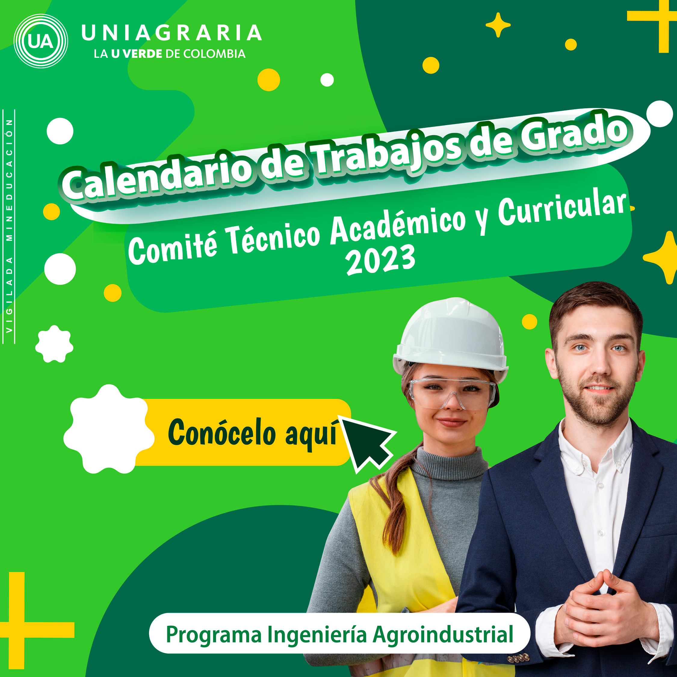 Calendario de trabajos de grado comité técnico académico y curricular ingeniería Agroindustrial