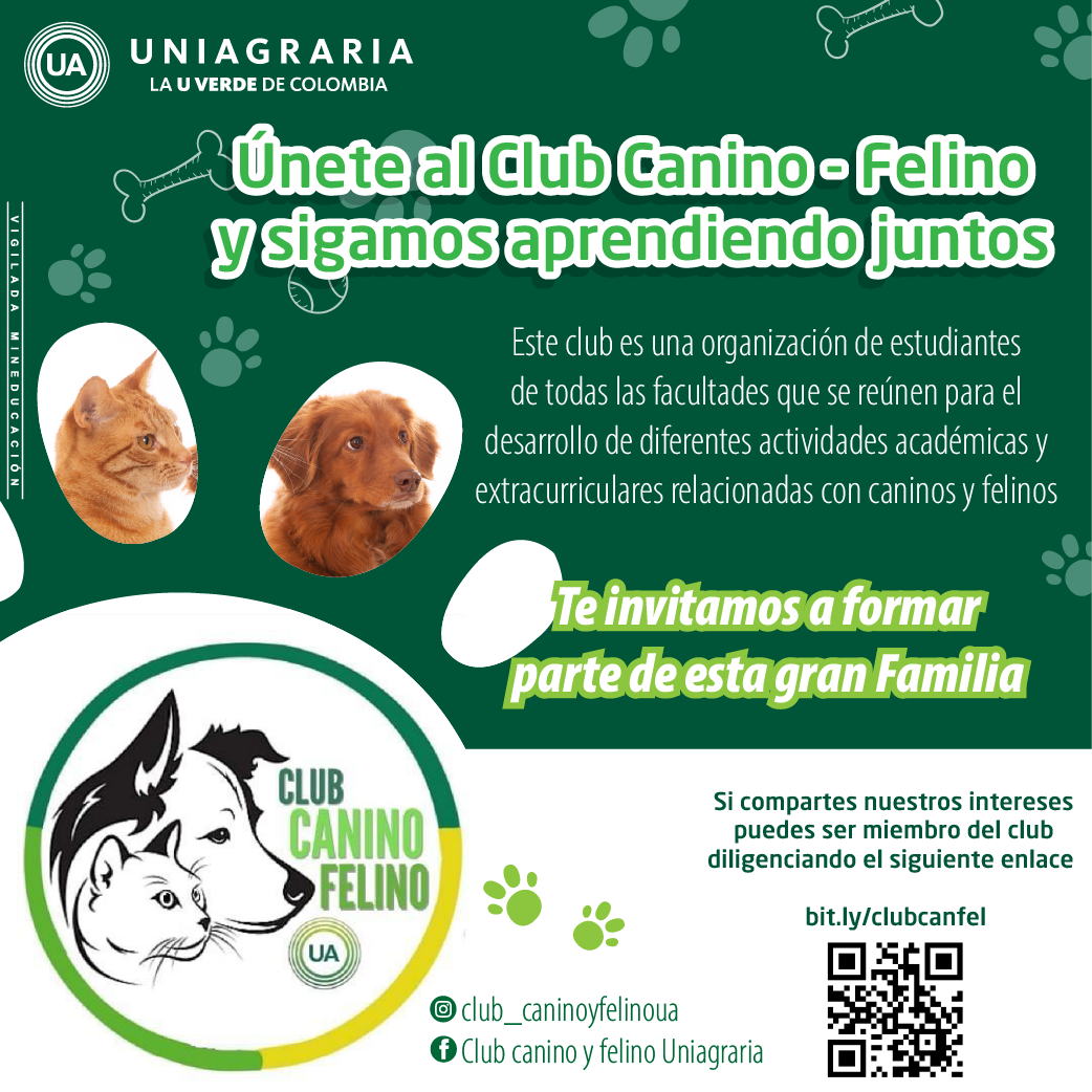 Invitación a formar parte del Club Canino – Felino en Uniagraria