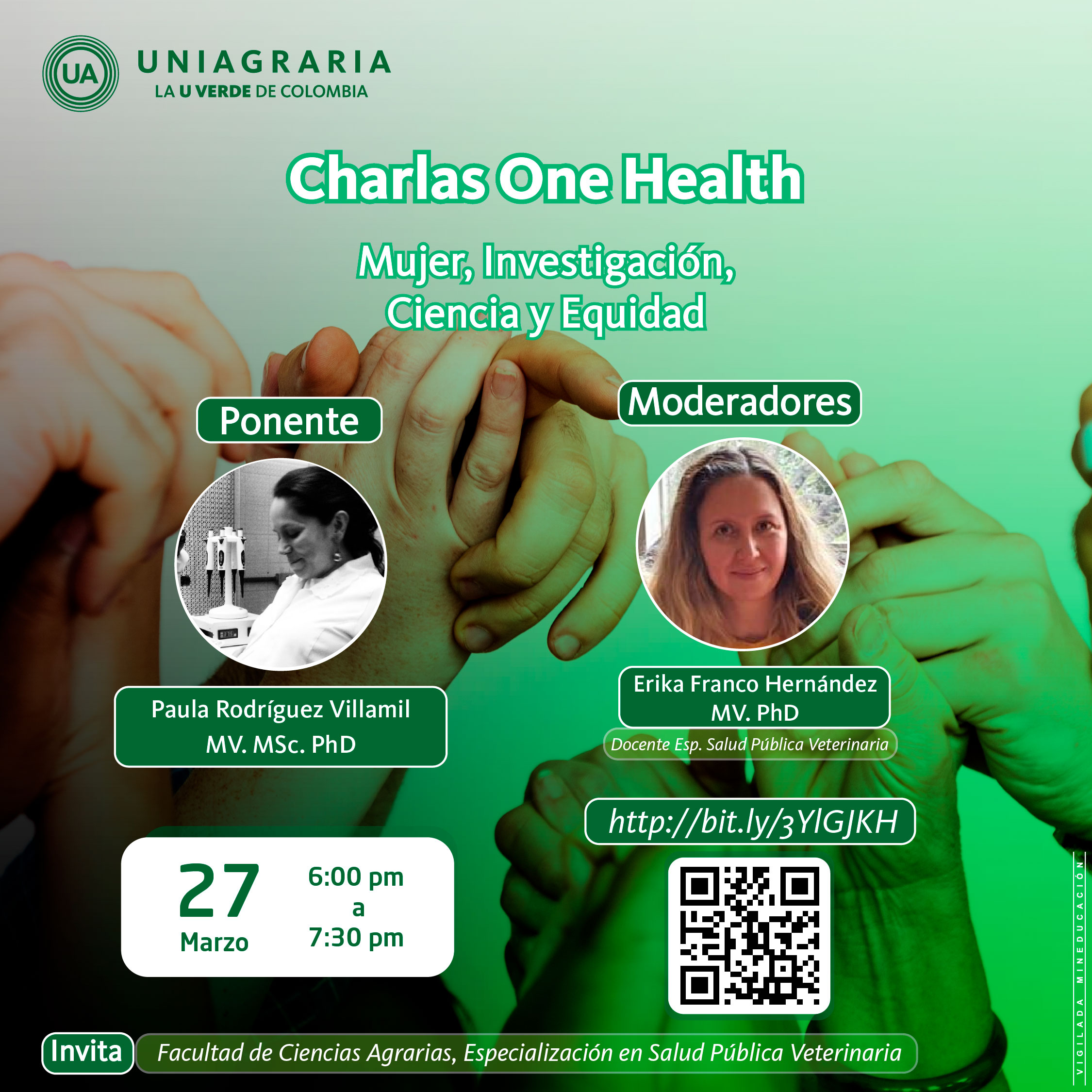Charlas One Health: Mujer, Investigación, Ciencia y Equidad