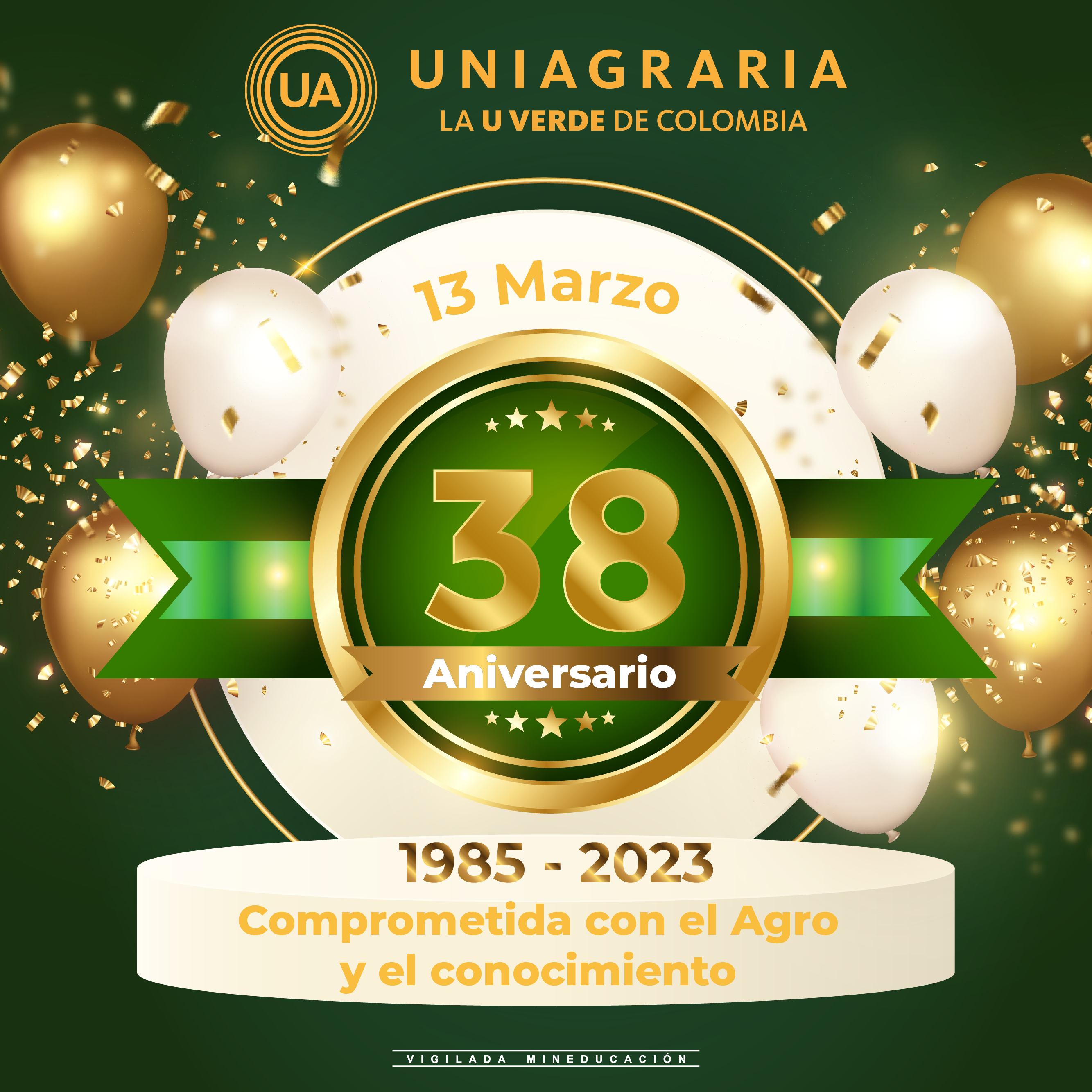 Celebración del cumpleaños de UNIAGRARIA