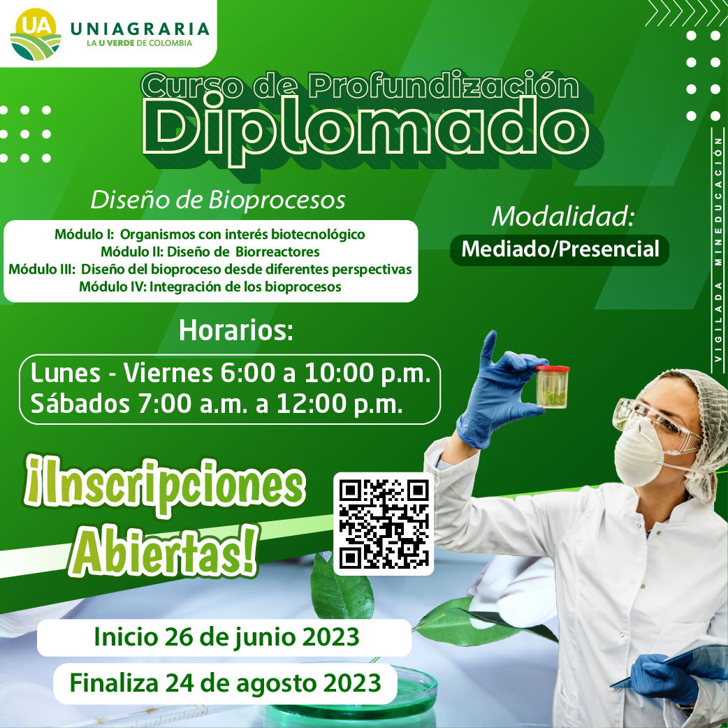 Curso de profundización Diplomado: Diseño de Bioprocesos