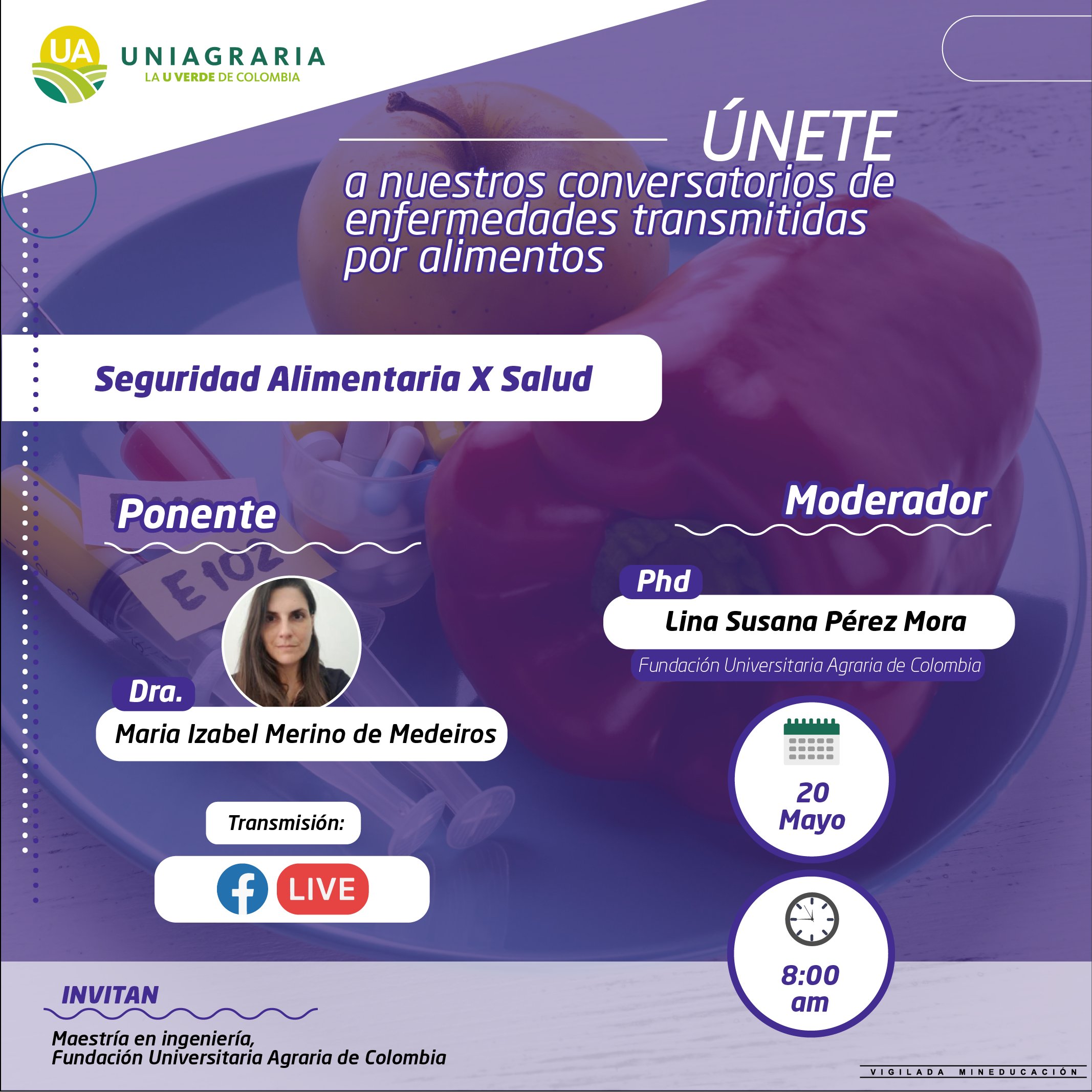 Conversatorio enfermedades transmitidas por alimentos: Seguridad Alimentaria X salud