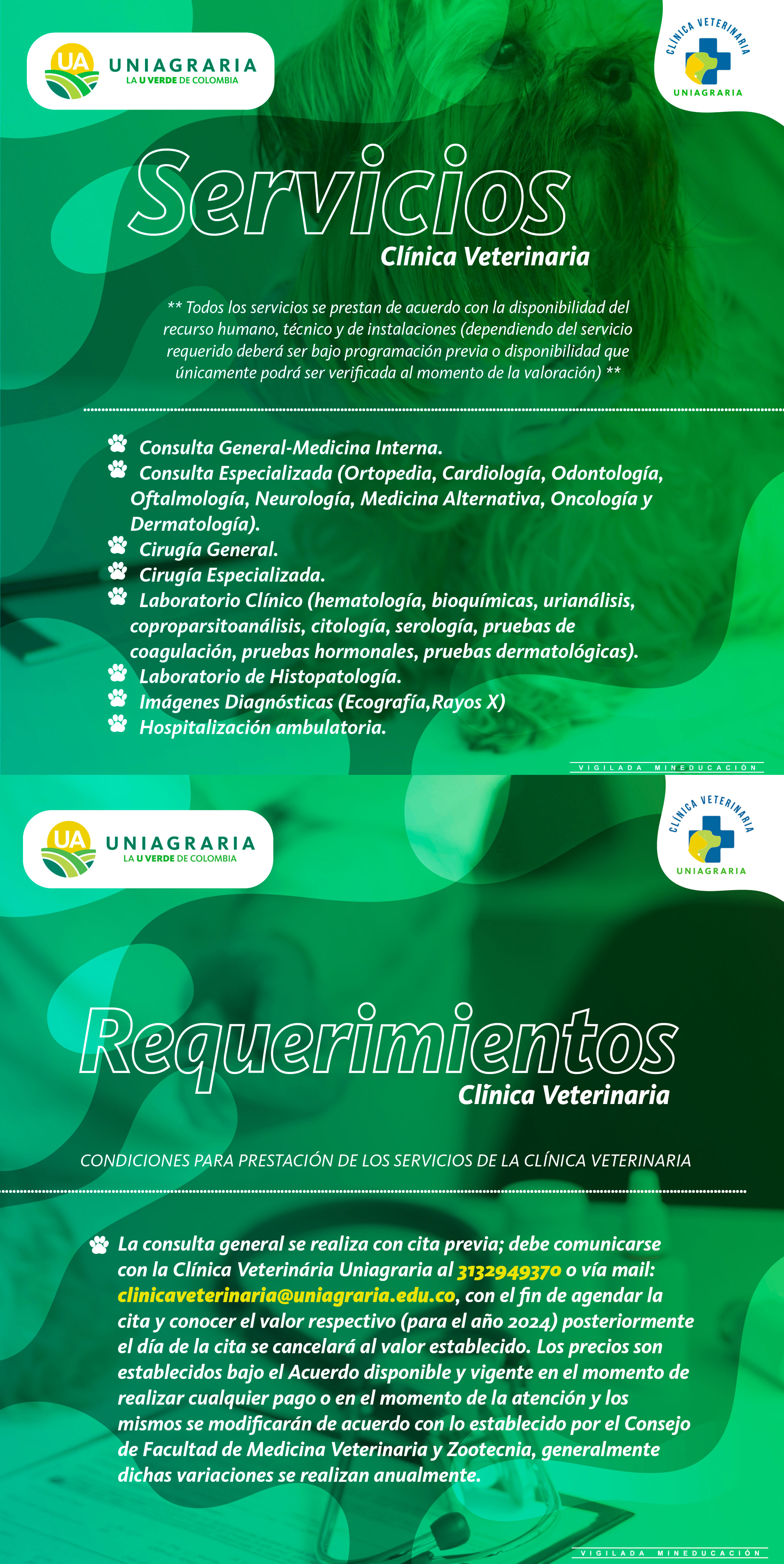 Servicios Uniagraristas Clínica Veterinaria Uniagraria