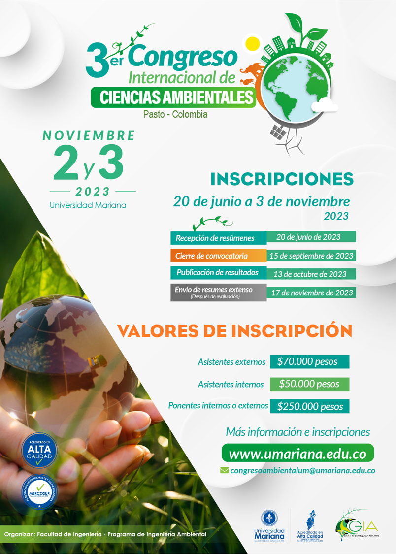 3er Congreso Internacional de Ciencias Ambientales