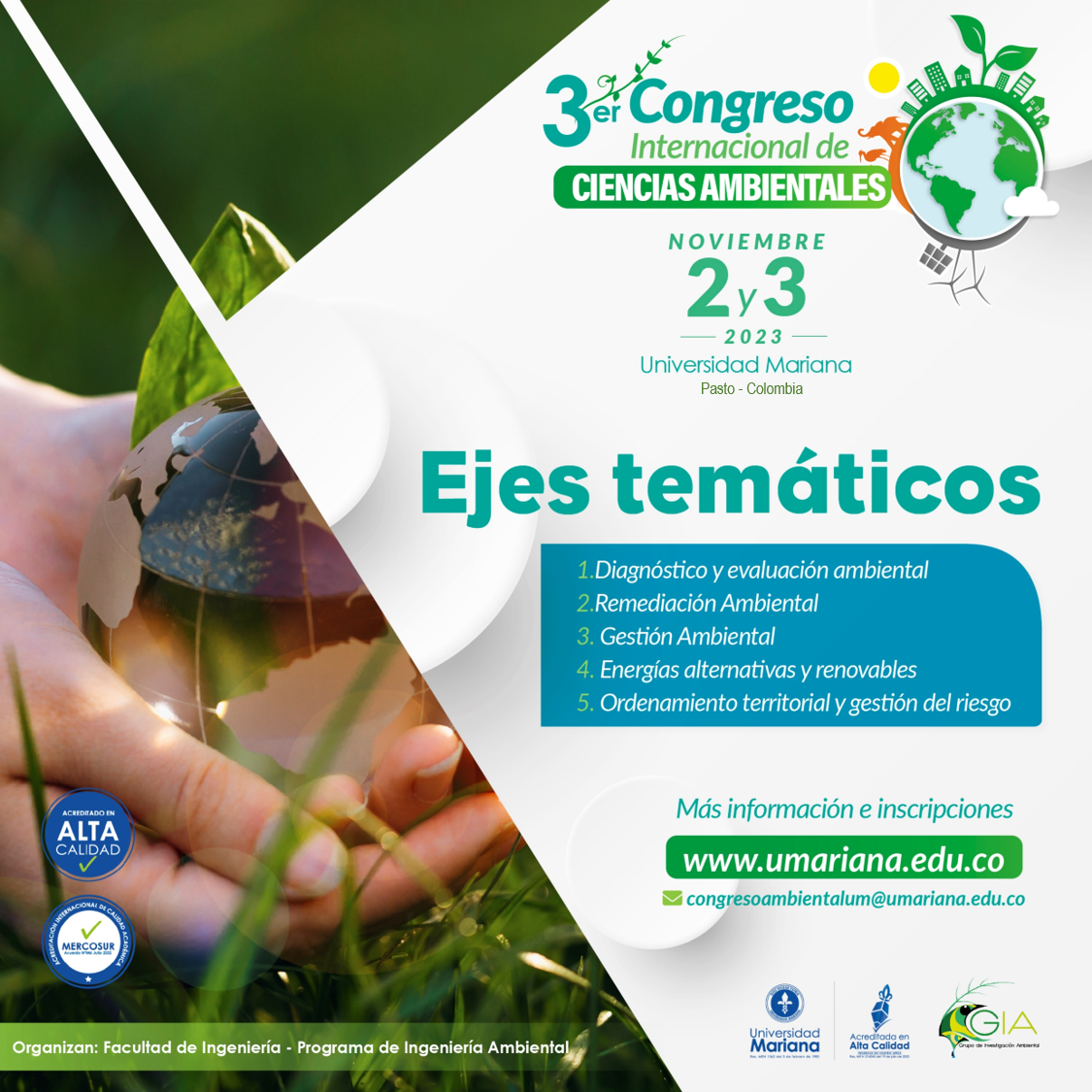 3er Congreso Internacional de Ciencias Ambientales