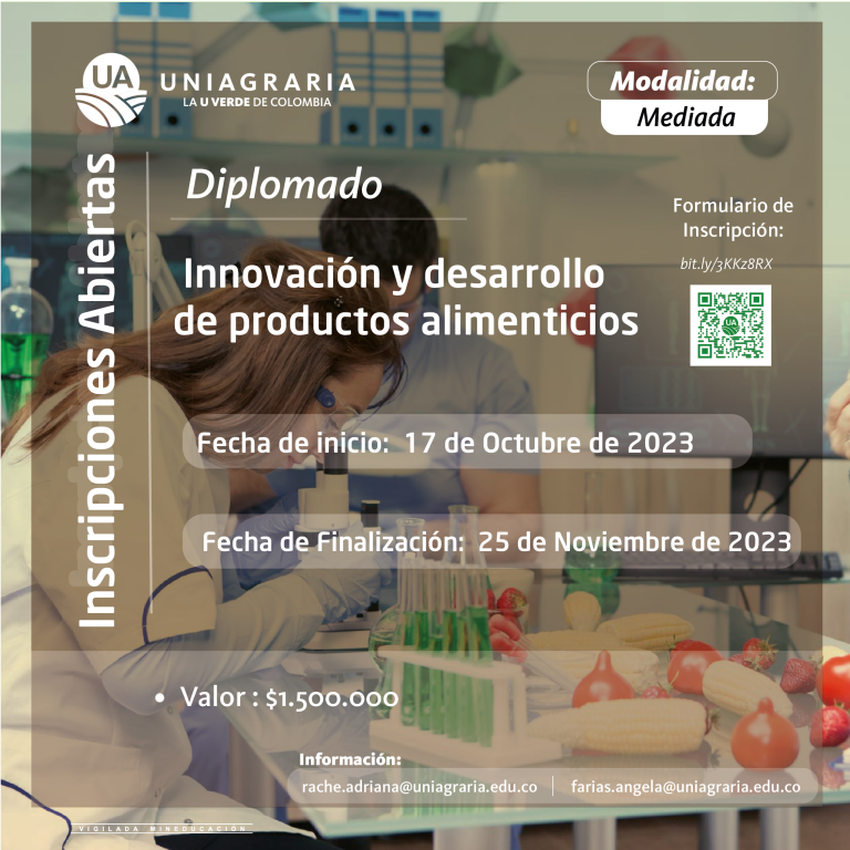 Diplomado – Innovación y desarrollo de productos alimenticios