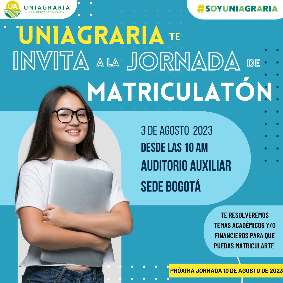 Uniagraria te invita a la jornada de Matriculatón