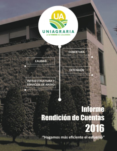 Informe de Rendición de Cuentas 2016