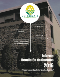 Informe de rendición de cuentas 2016