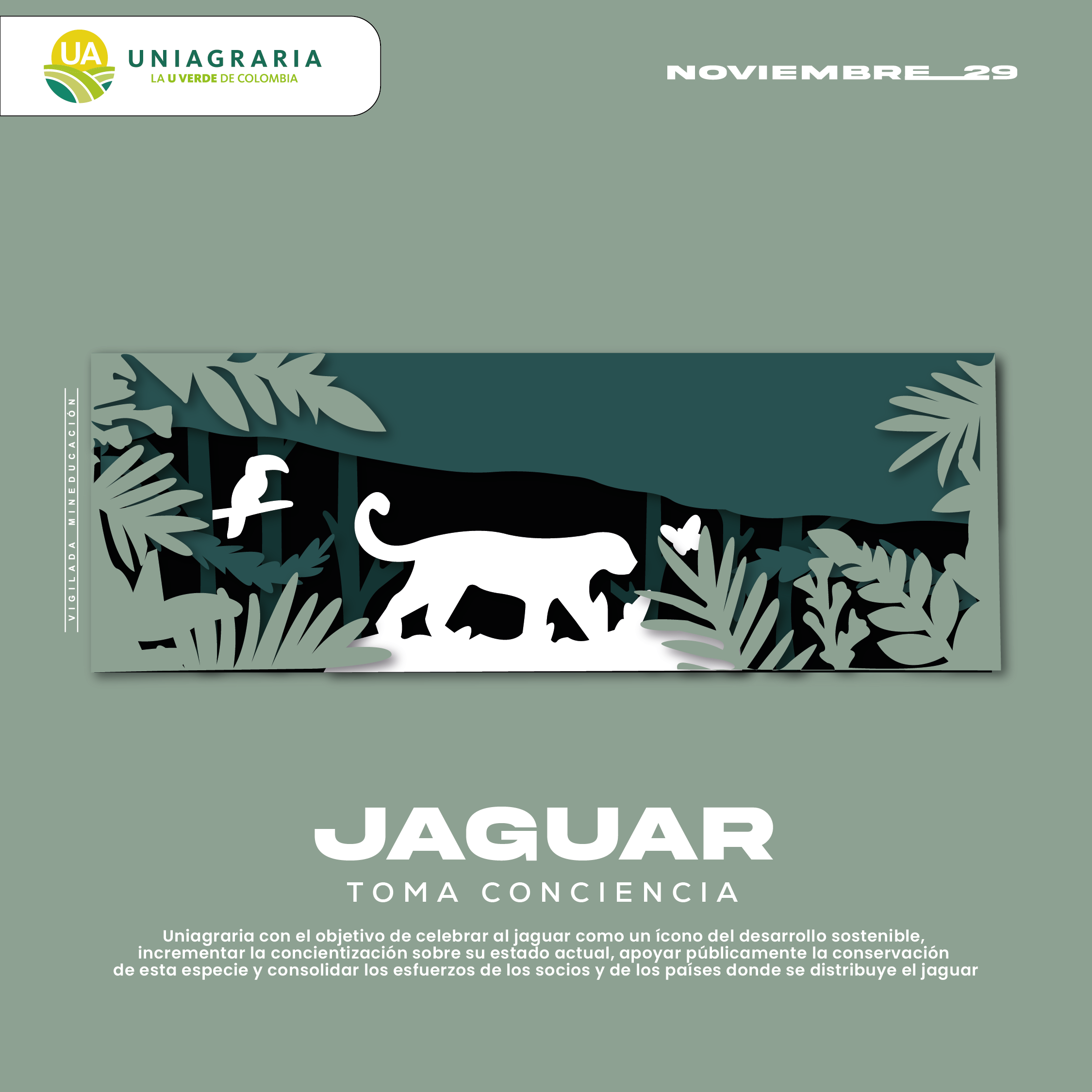¡Toma conciencia! Uniagraria te invita celebrar el día del Jaguar