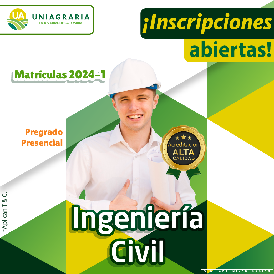 Ingeniería Civil – ¡Inscripciones 2024 abiertas!