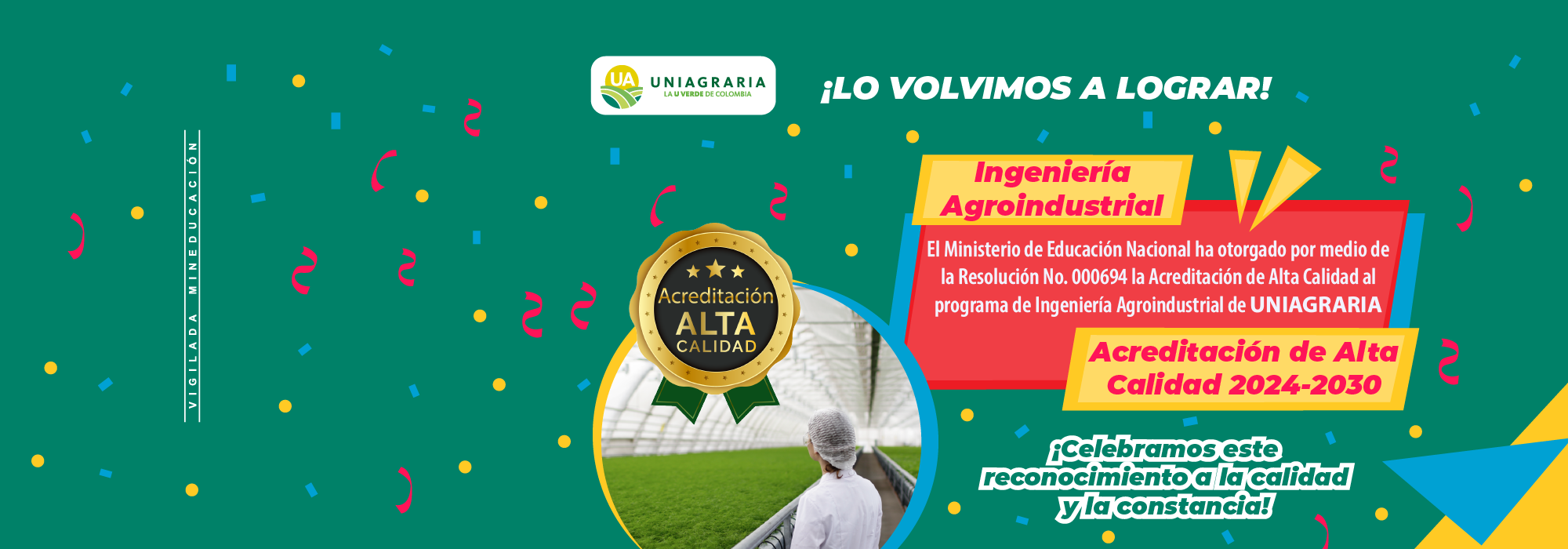 Acreditación de alta calidad Ingeniería Agroindustrial