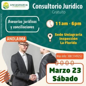 Consultorio Jurídico gratuito – Asesorías jurídicas y conciliaciones en Anolaima