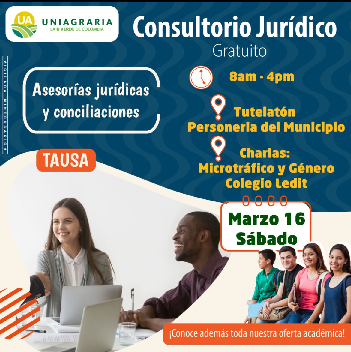Consultorio Jurídico gratuito – Asesorías jurídicas y conciliaciones en Tausa
