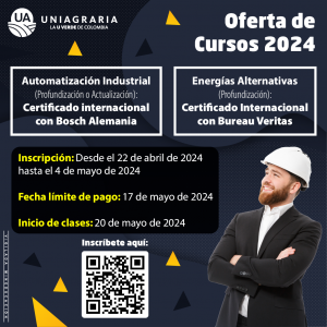 Oferta de cursos programa de Ingeniería Mecatrónica 2024