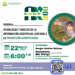 Charla: Tecnologías y análisis de la información geoespacial asociada a la producción agropecuaria