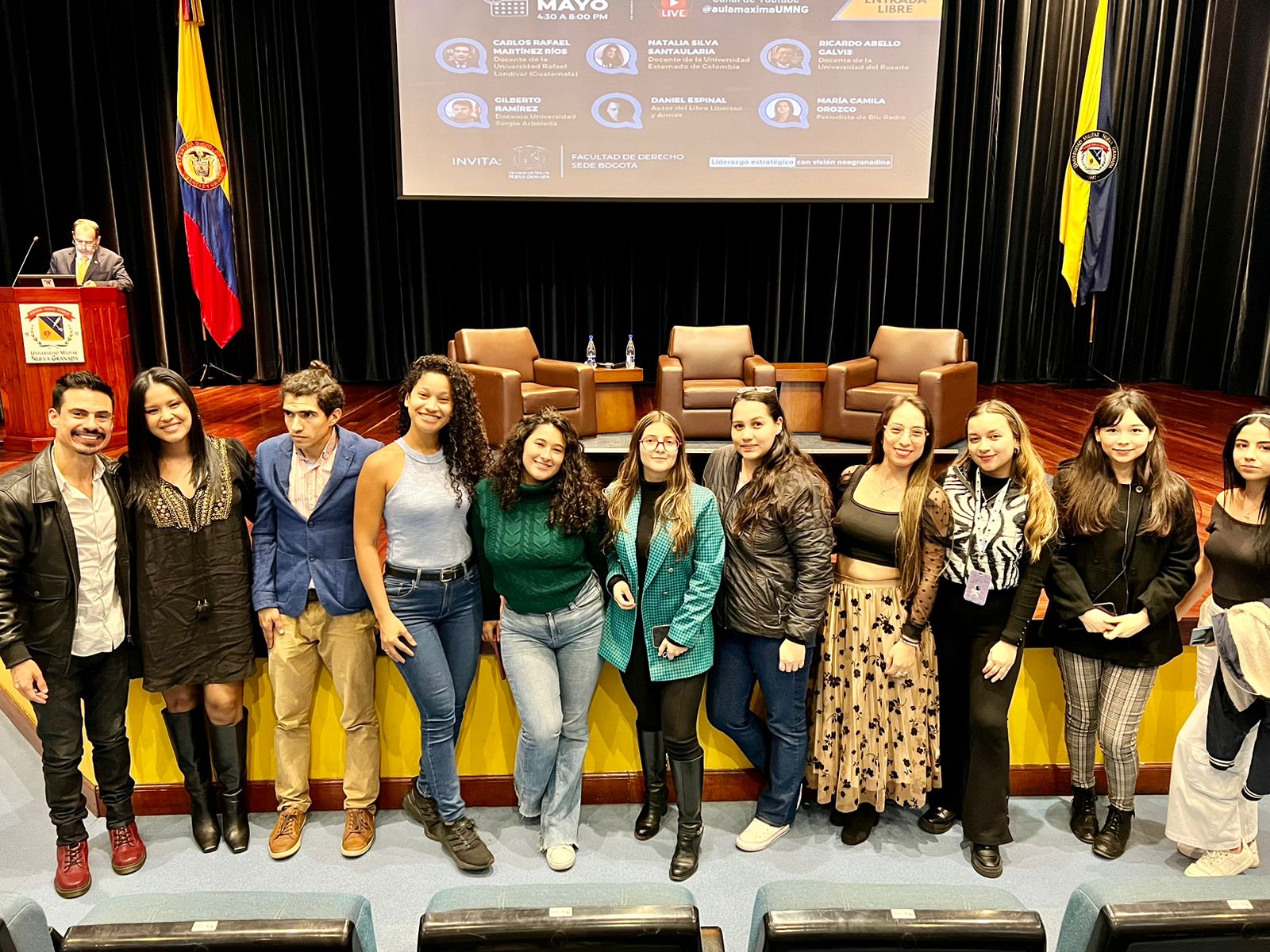 Estudiantes de derecho de UNIAGRARIA, estuvieron en el Congreso Internacional de Derecho, de la Universidad Militar