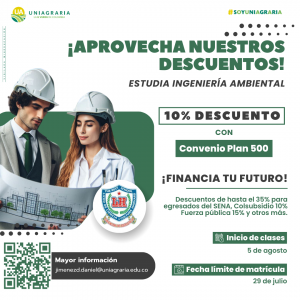 ¡Aprovecha nuestros descuentos! estudia Ingeniería Ambiental