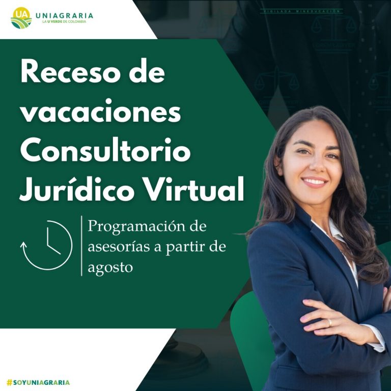 Receso de vacaciones Consultorio Jurídico Virtual