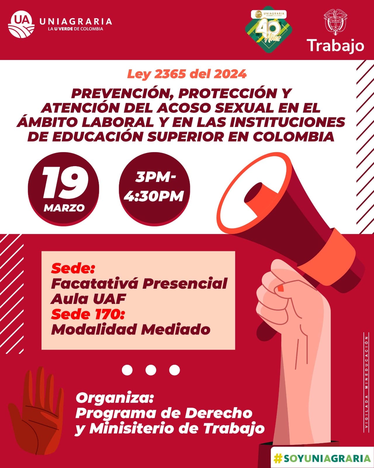 Prevención, protección y atención del acoso sexual en el ámbito laboral y en las instituciones de educación superior en Colombia