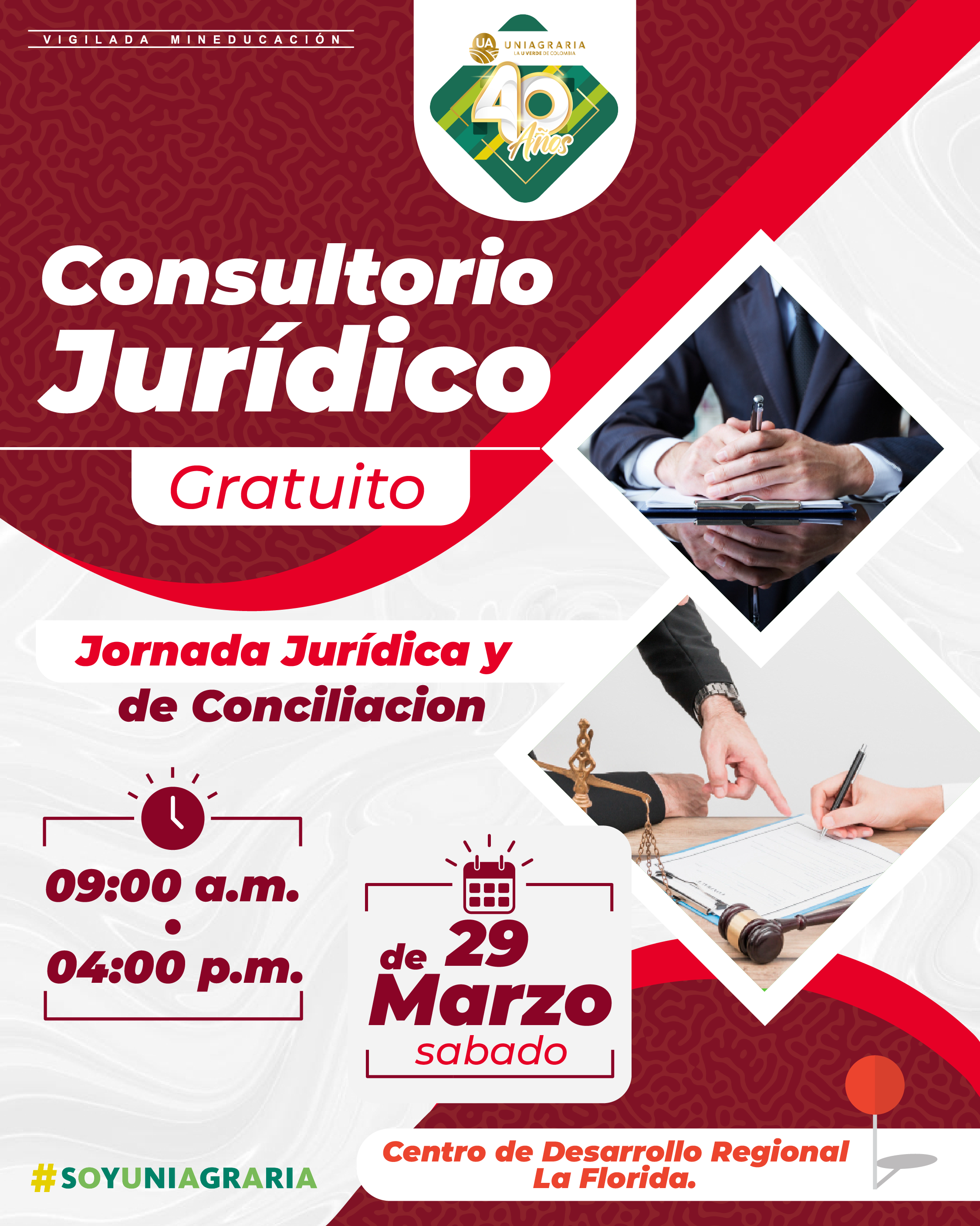 Consultorio jurídico gratuito – Centro de Desarrollo regional La Florida