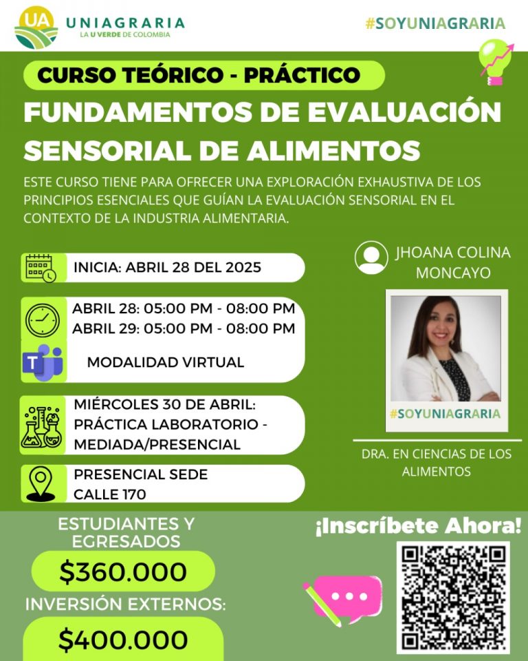Curso Teórico – Práctico Fundamentos de Evaluación Sensorial de Alimentos