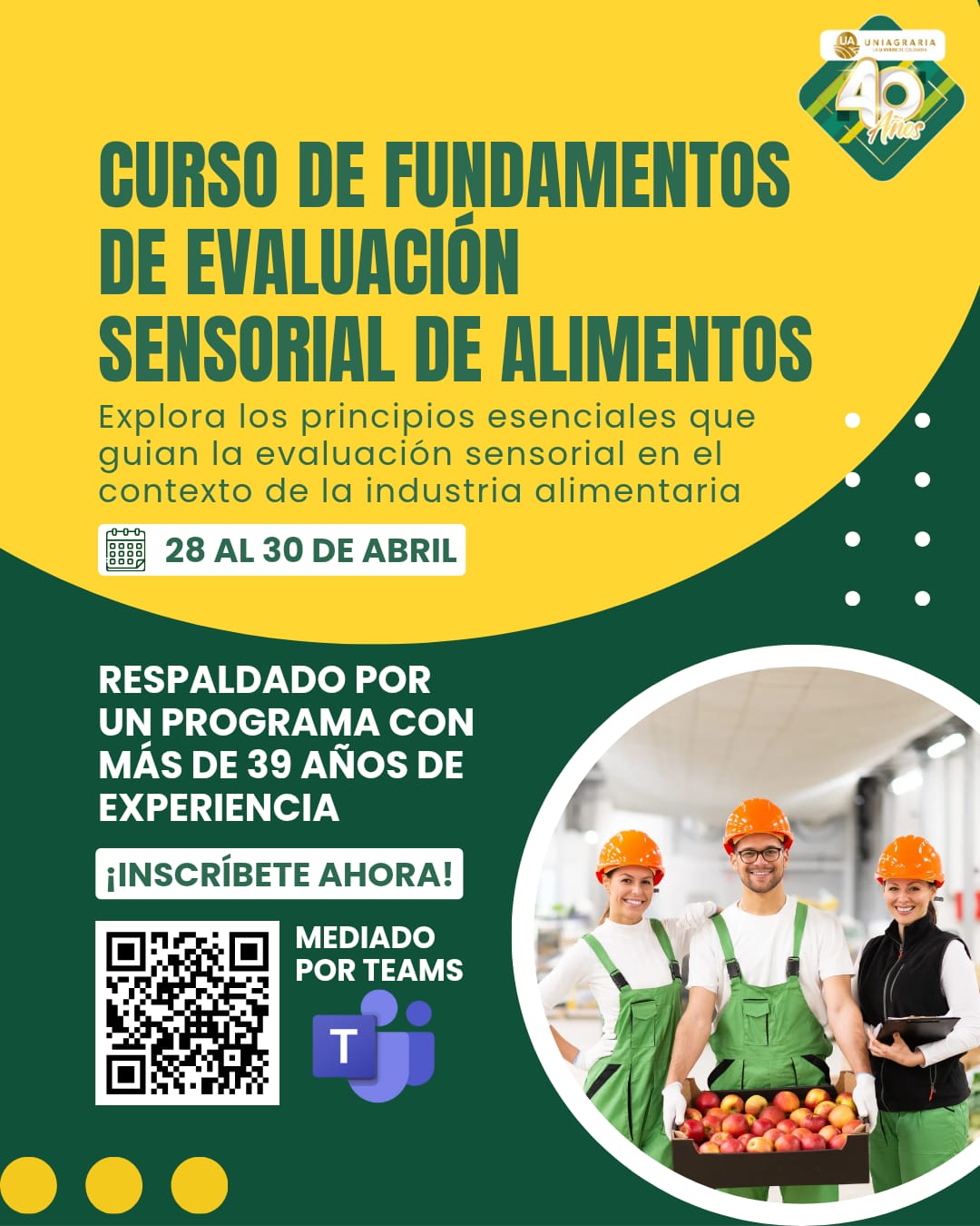 Curso de fundamentos de evaluación sensorial de alimentos