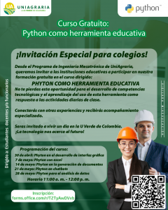 Curso gratuito – Python como herramienta educativa