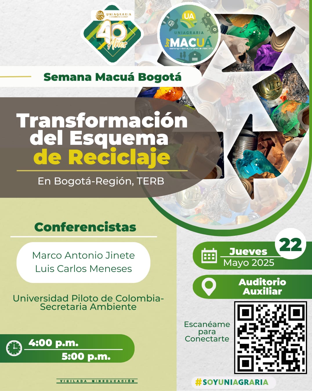 Semana Macuá Bogotá – Transformación del Esquema de Reciclaje
