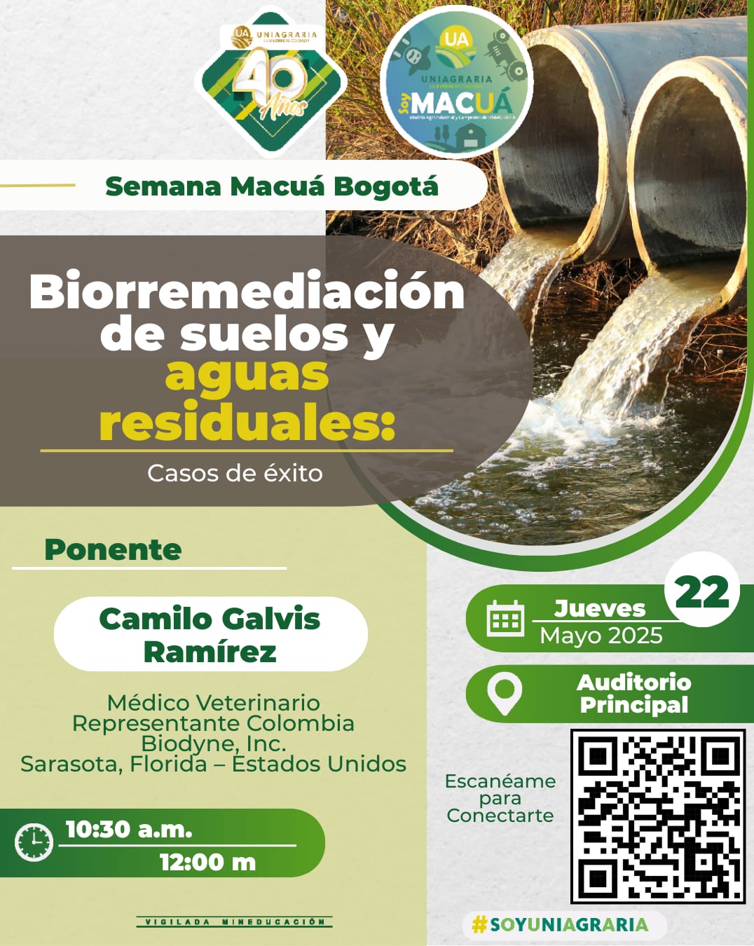 Semana Macuá Bogotá – Biorremediación de suelos y aguas residuales