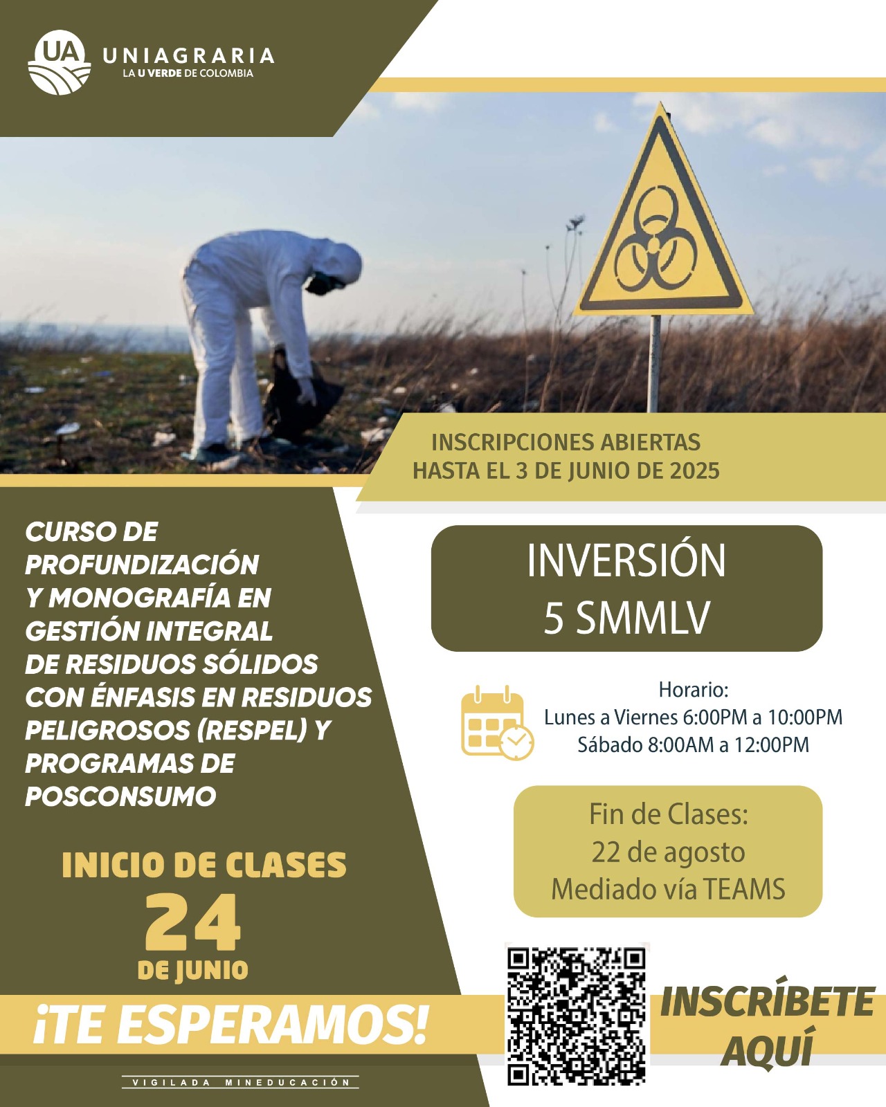 Diplomado en Gestión integral de residuos solidos con énfasis en residuos peligrosos (RESPEL) y programas de posconsumo