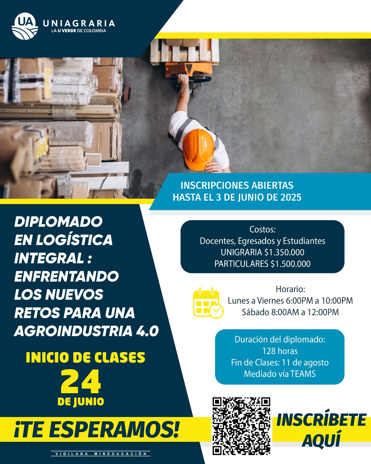 Diplomado y/o curso de profundización en Logística integral: Enfrentando los nuevos retos para una Agroindustria 4.0