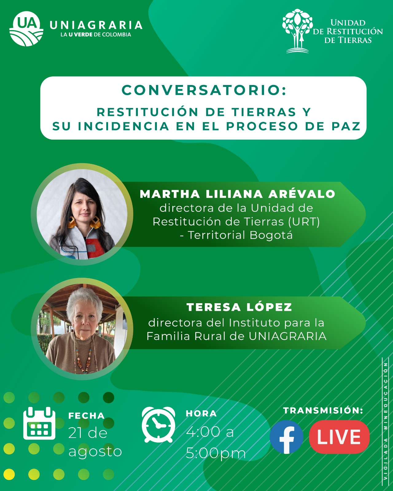 Conversatorio – Restitución de tierras y su incidencia en el proceso de paz
