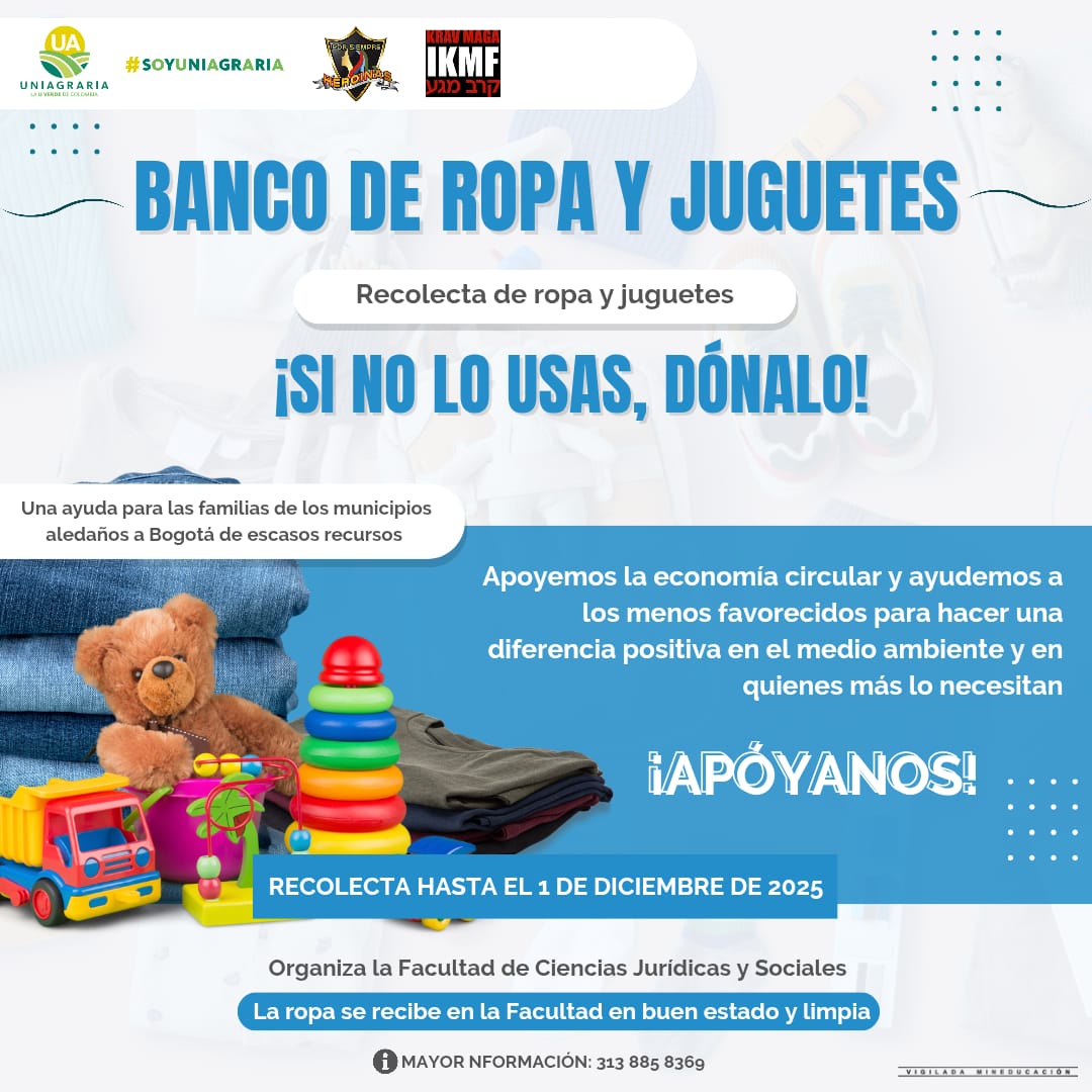 ¡Si no lo usas, dónalo! Banco de ropa y juguetes