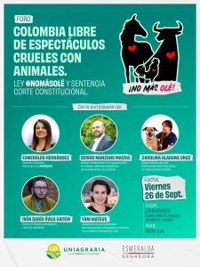Foro – Colombia libre de espectáculos crueles con animales ¡No más OLE!